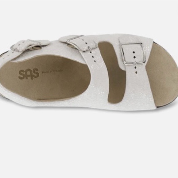 SAS Women's, Relaxed Sandal, Leather, Vanilla, Size 10 ½ Wide - Picture 3 of 12